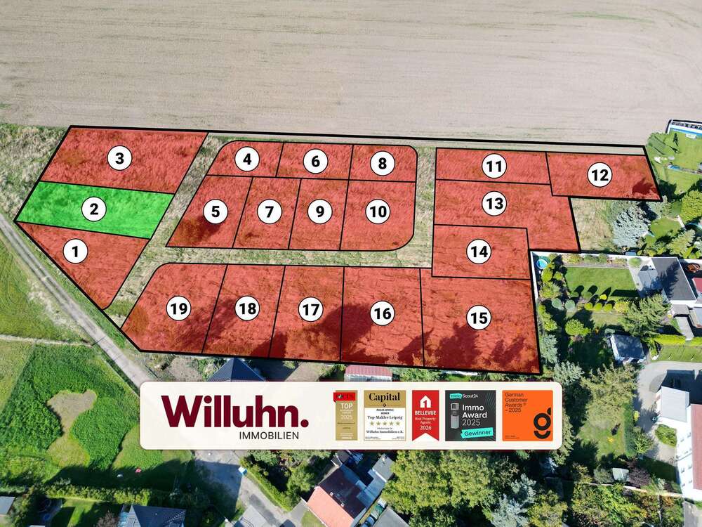 Thumbnail-Grundstück zu verkaufen in Krostitz 160.900,00 € 900 m²