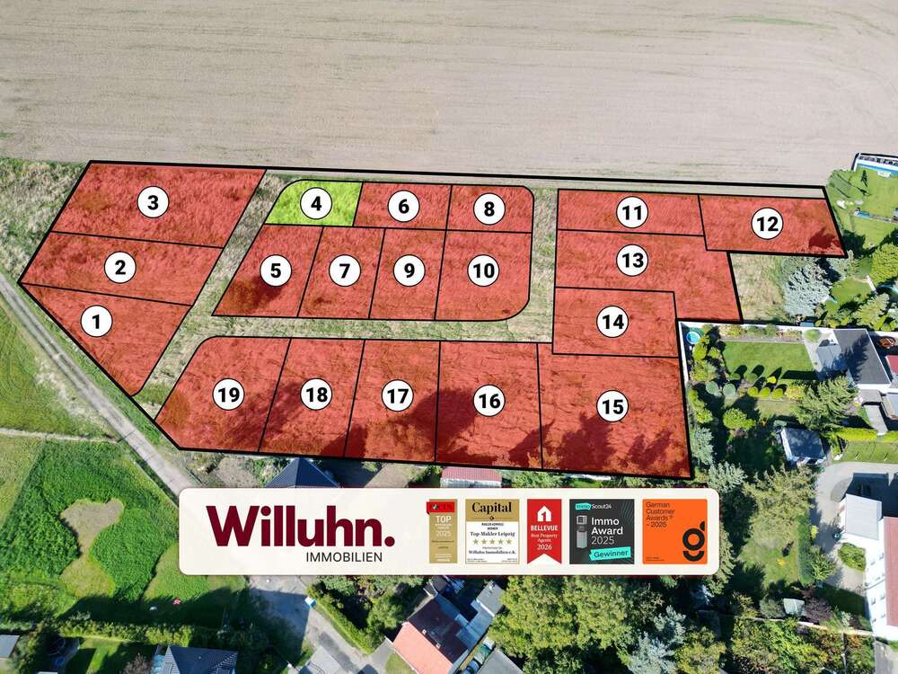 Thumbnail-Grundstück zu verkaufen in Krostitz 103.200,00 € 430 m²