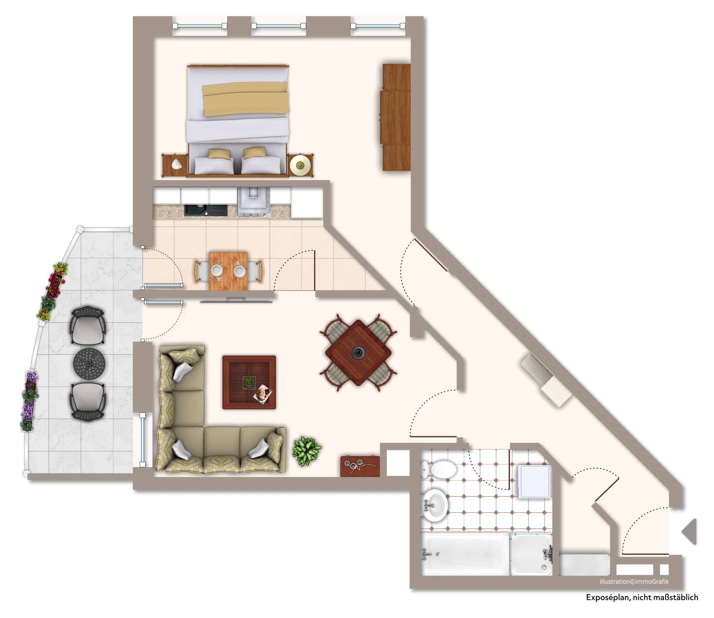 Thumbnail-Wohnung zum Mieten in Olpe 625,00 € 59.66 m²