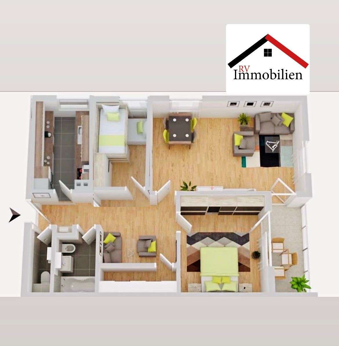 Thumbnail-Wohnung zum Kaufen in Mainaschaff 240.000,00 € 79 m²