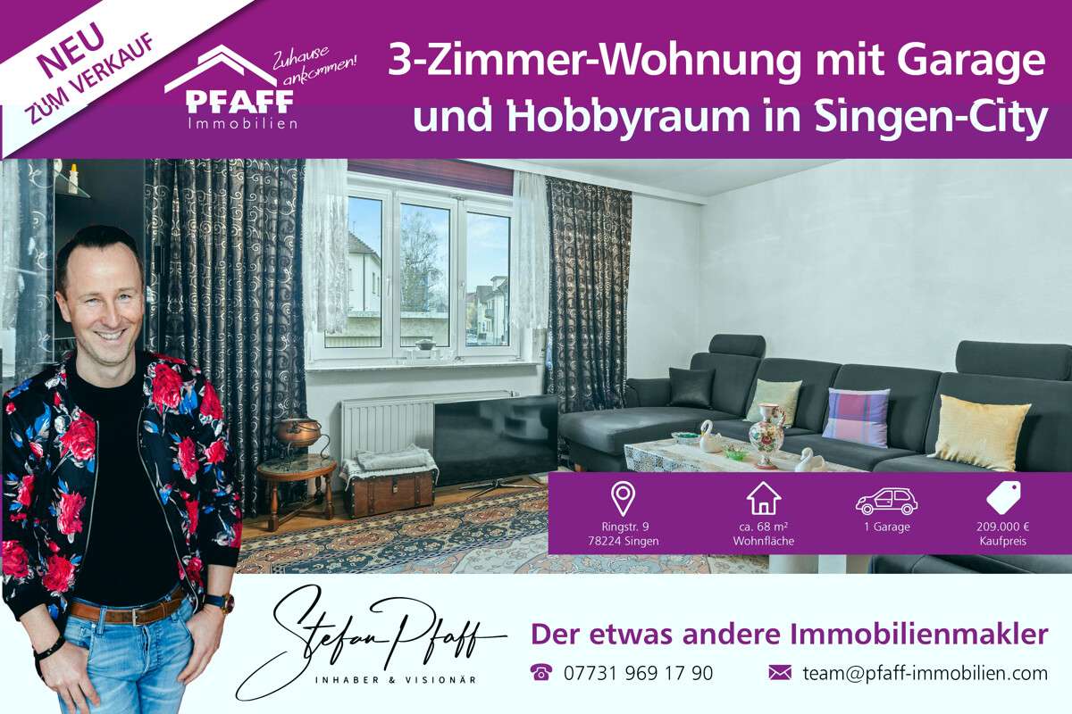 Thumbnail-Wohnung zum Kaufen in Singen 209.000,00 € 68 m²
