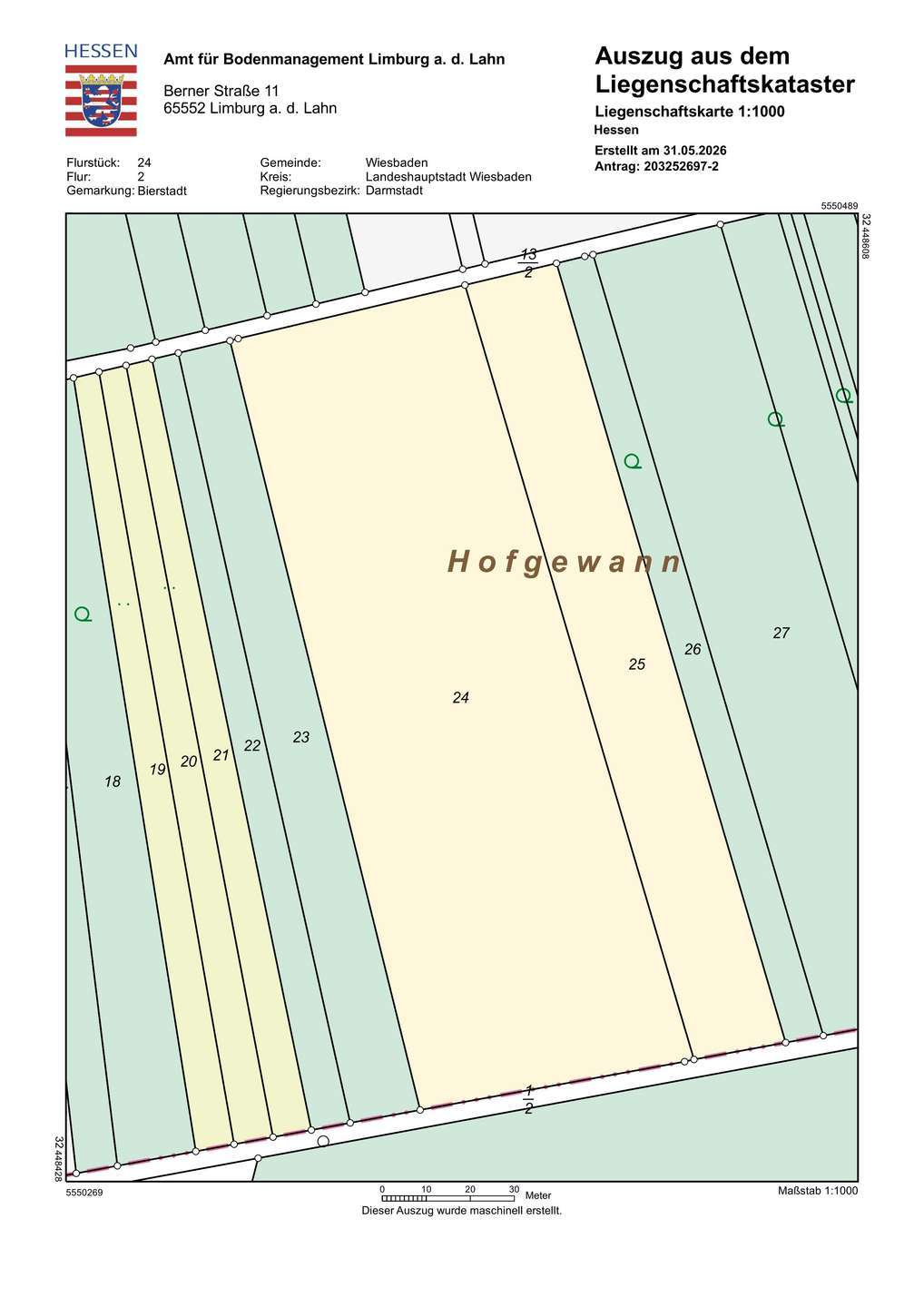 Thumbnail-Grundstück in Wiesbaden 125.000,00 € 14500 m²