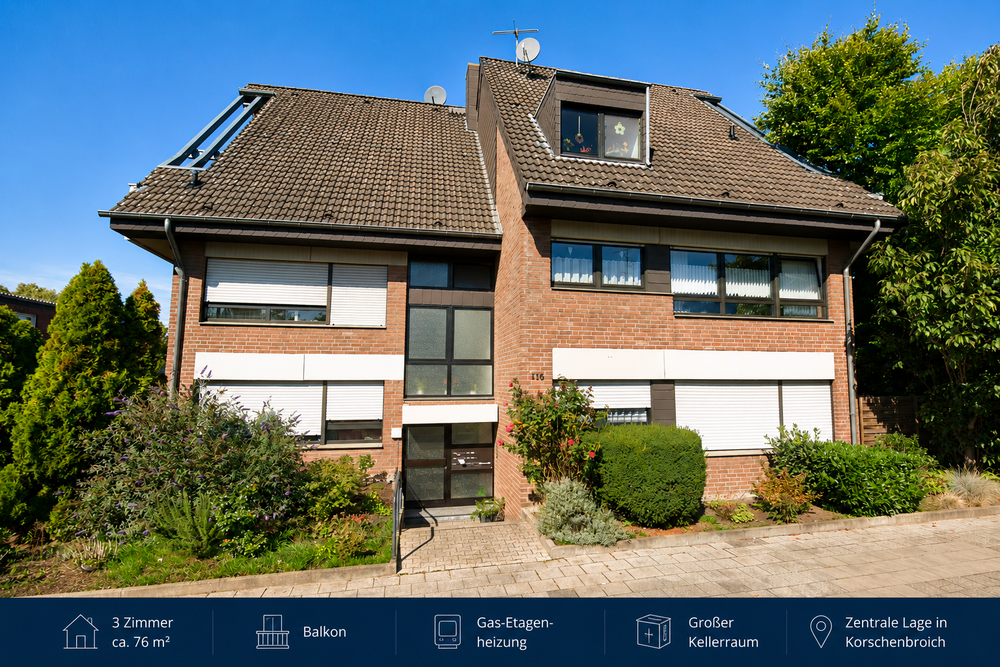 Thumbnail-Wohnung zum Kaufen in Korschenbroich 230.000,00 € 76 m²