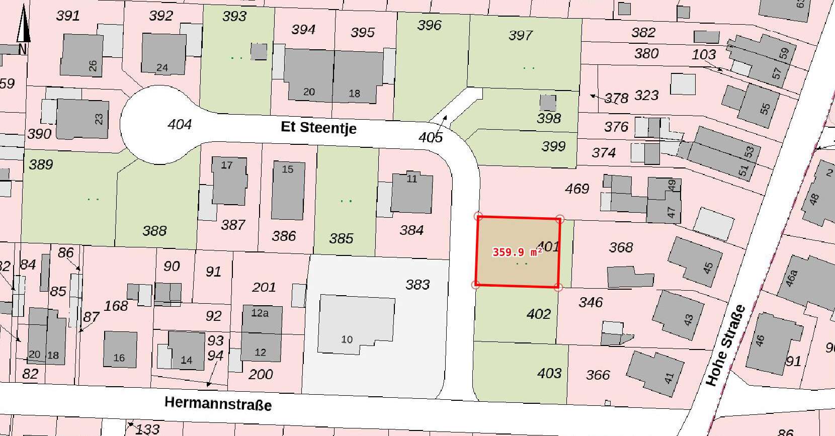 Thumbnail-Grundstück zu verkaufen in Kleve 95.000,00 € 360 m²