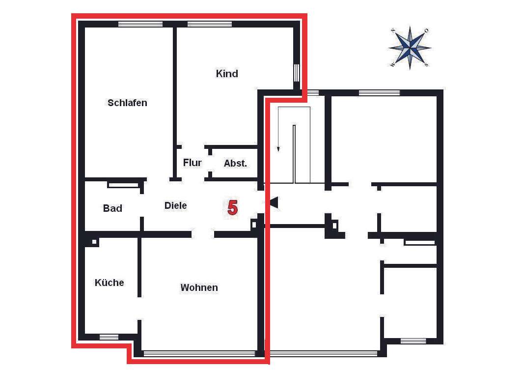 Thumbnail-Wohnung zum Kaufen in Düsseldorf 215.000,00 € 76 m²