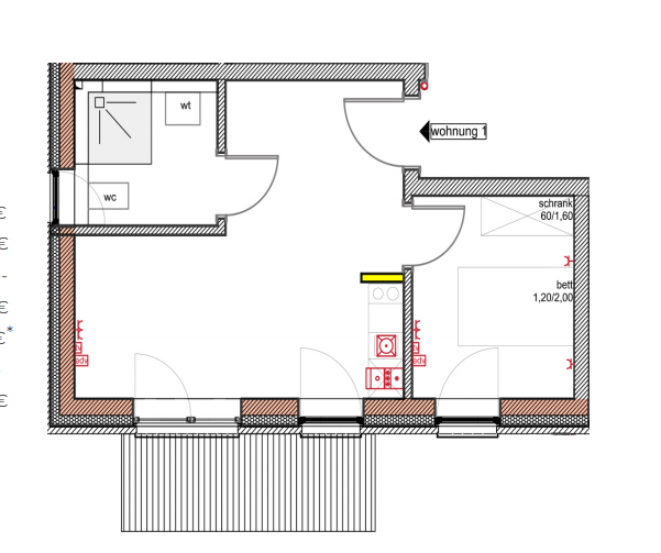 Thumbnail-Wohnung zum Mieten in Dortmund 640,00 € 40 m²