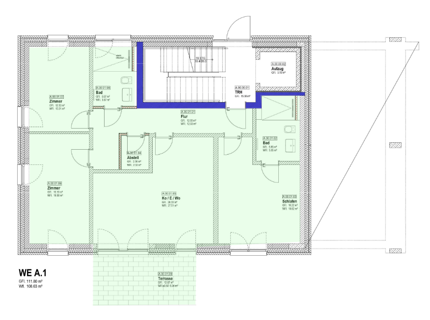Thumbnail-Wohnung zum Mieten in Minden 1.467,00 € 109 m²