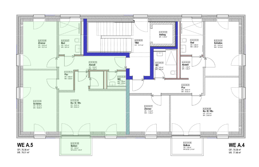 Thumbnail-Wohnung zum Mieten in Minden 1.026,00 € 76 m²
