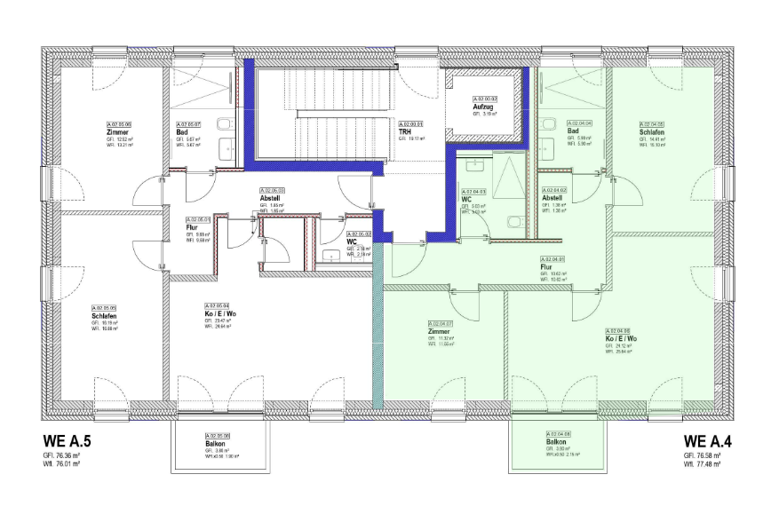 Thumbnail-Wohnung zum Mieten in Minden 1.046,00 € 77 m²