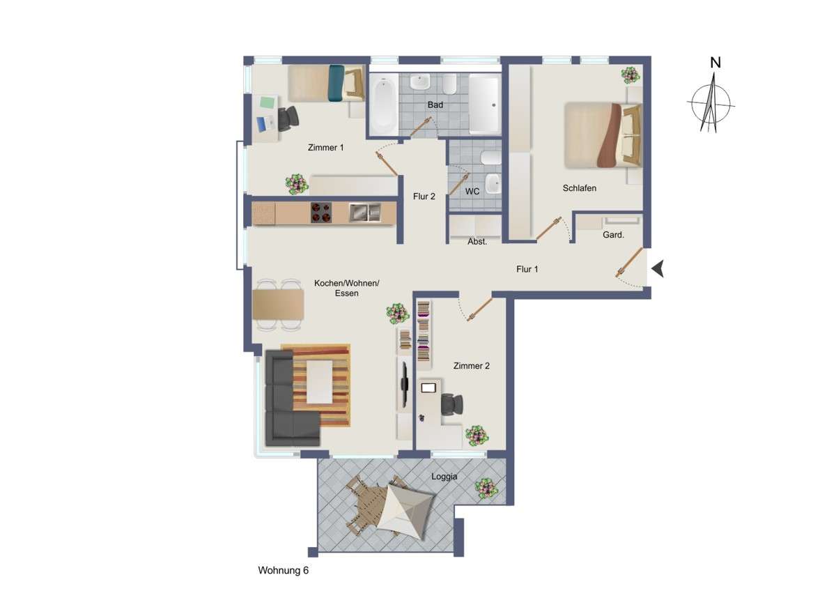 Thumbnail-Wohnung zum Kaufen in Gärtringen 602.500,00 € 89.95 m²