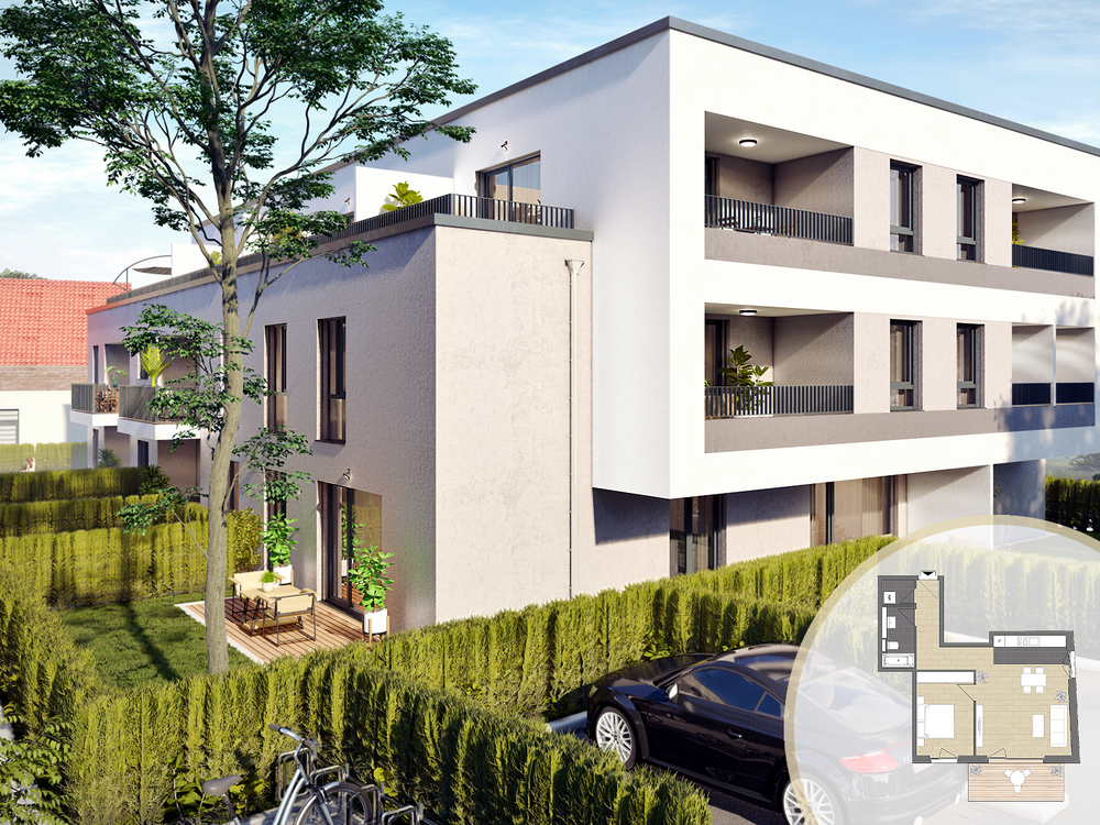 Thumbnail-Wohnung zum Kaufen in Hattersheim am Main 355.000,00 € 63.7 m²