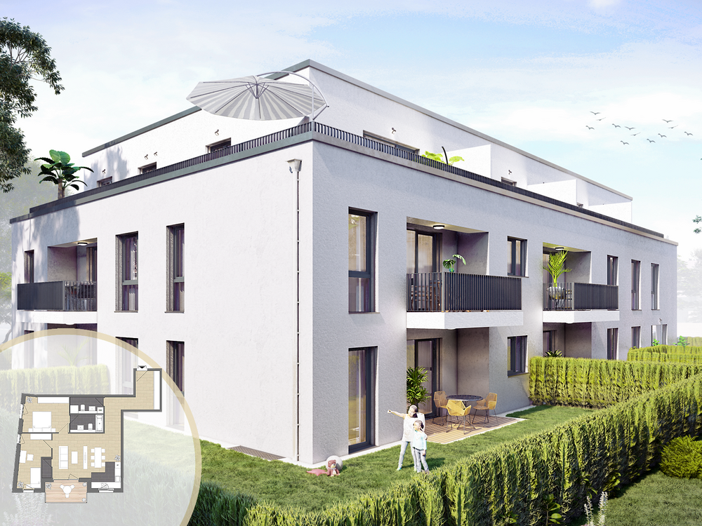 Thumbnail-Wohnung zum Kaufen in Hattersheim am Main 490.000,00 € 89.9 m²