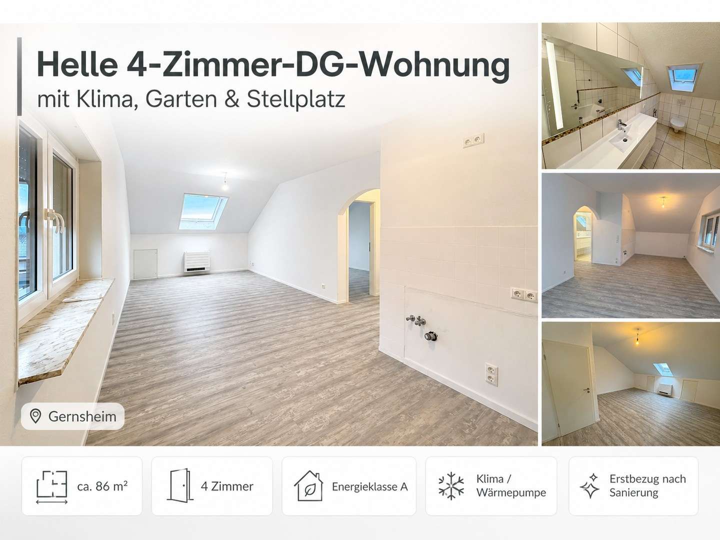 Thumbnail-Wohnung zum Mieten in Gernsheim 950,00 € 86 m²