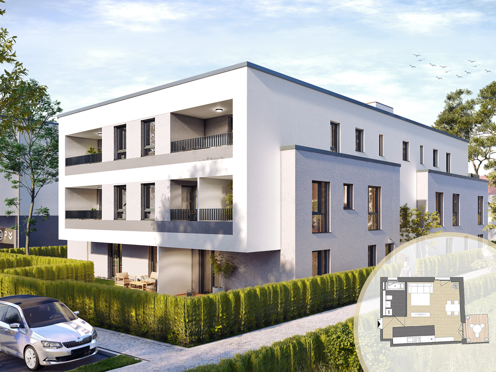 Thumbnail-Wohnung zum Kaufen in Hattersheim am Main 232.500,00 € 38.8 m²
