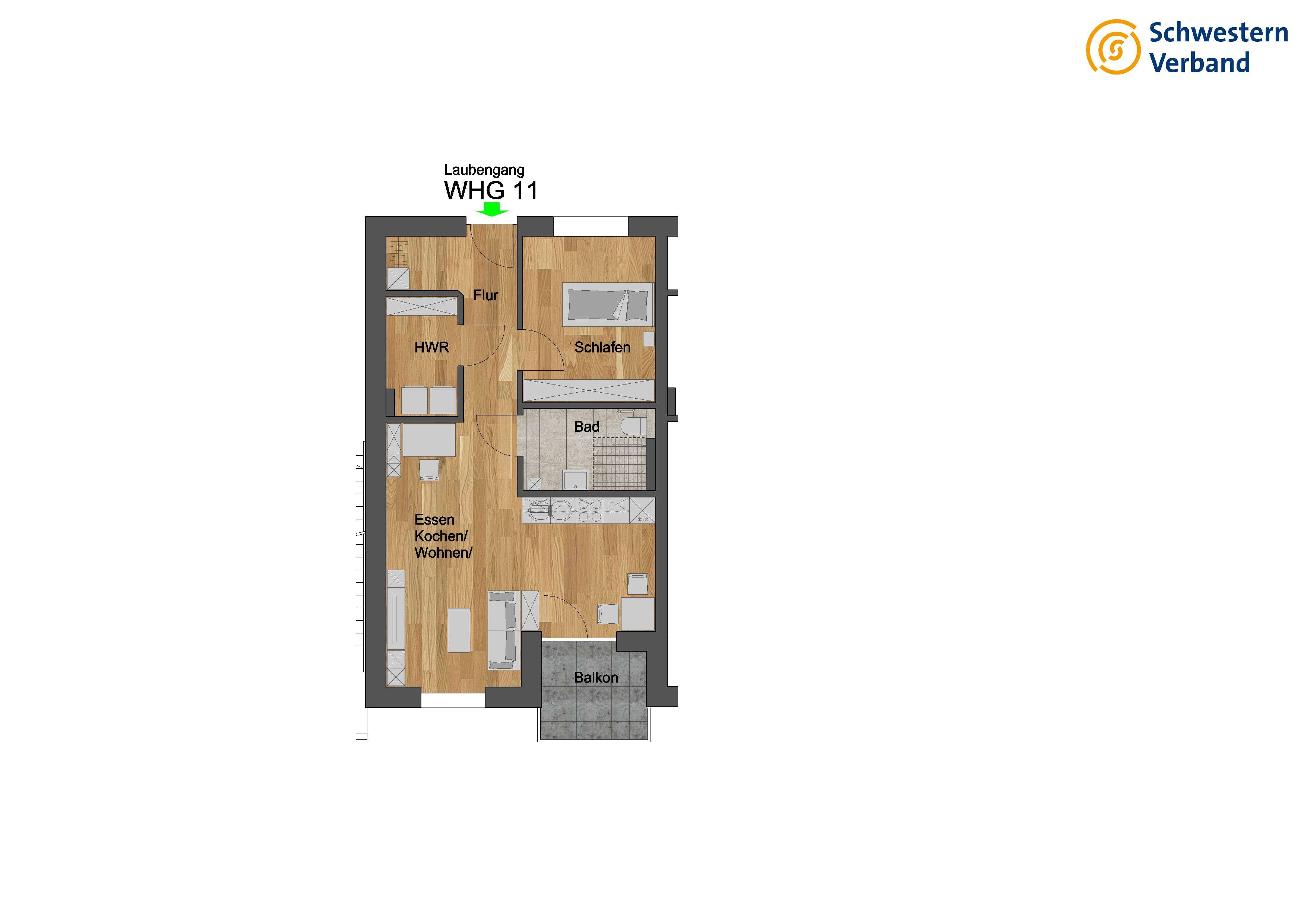 Thumbnail-Wohnung zum Mieten in Külsheim 700,00 € 59.58 m²