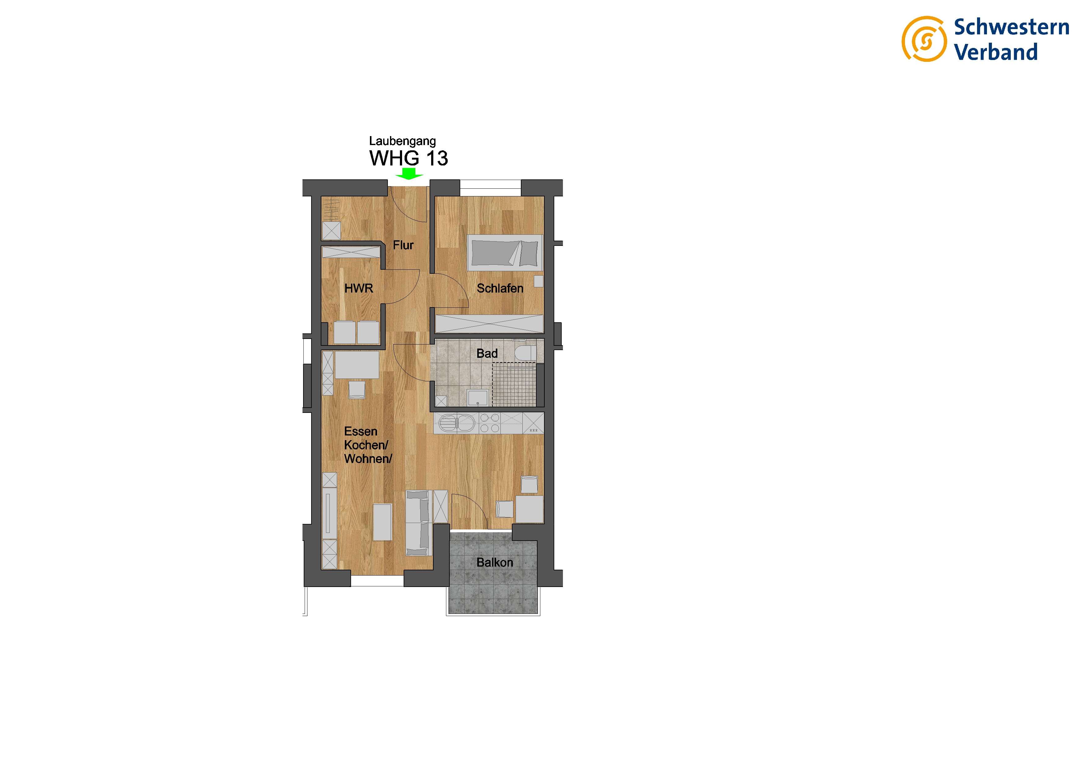 Thumbnail-Wohnung zum Mieten in Külsheim 700,00 € 59.58 m²