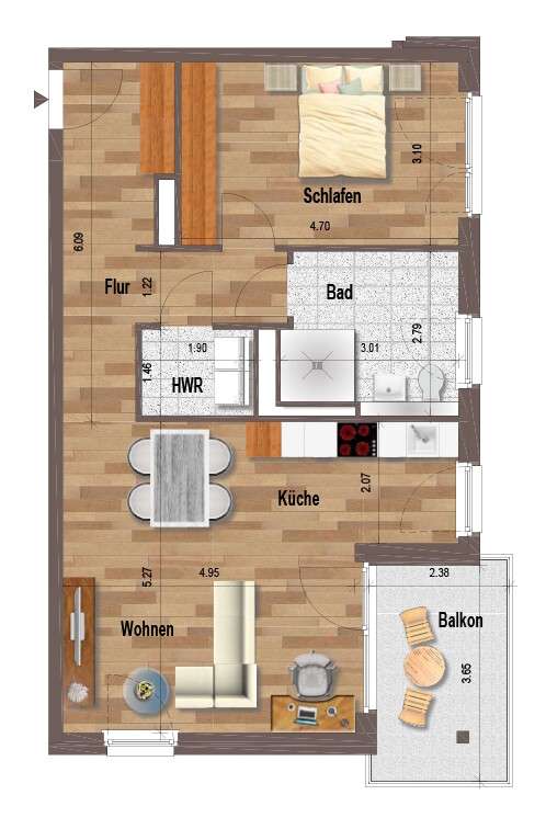Thumbnail-Wohnung zum Mieten in Mönchengladbach 1.040,00 € 72 m²