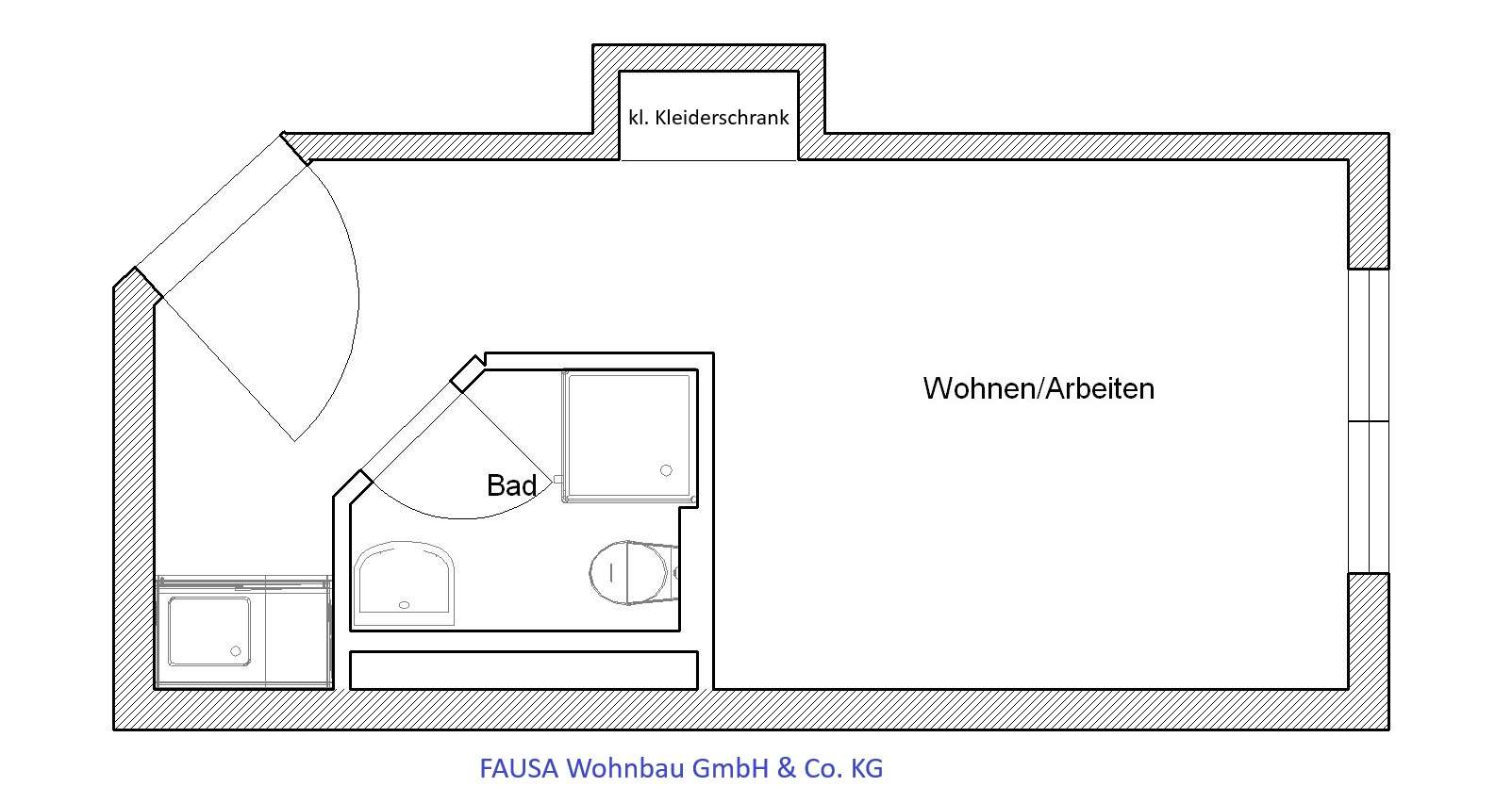 Thumbnail-Wohnung zum Mieten in Bonn 355,00 € 21.32 m²