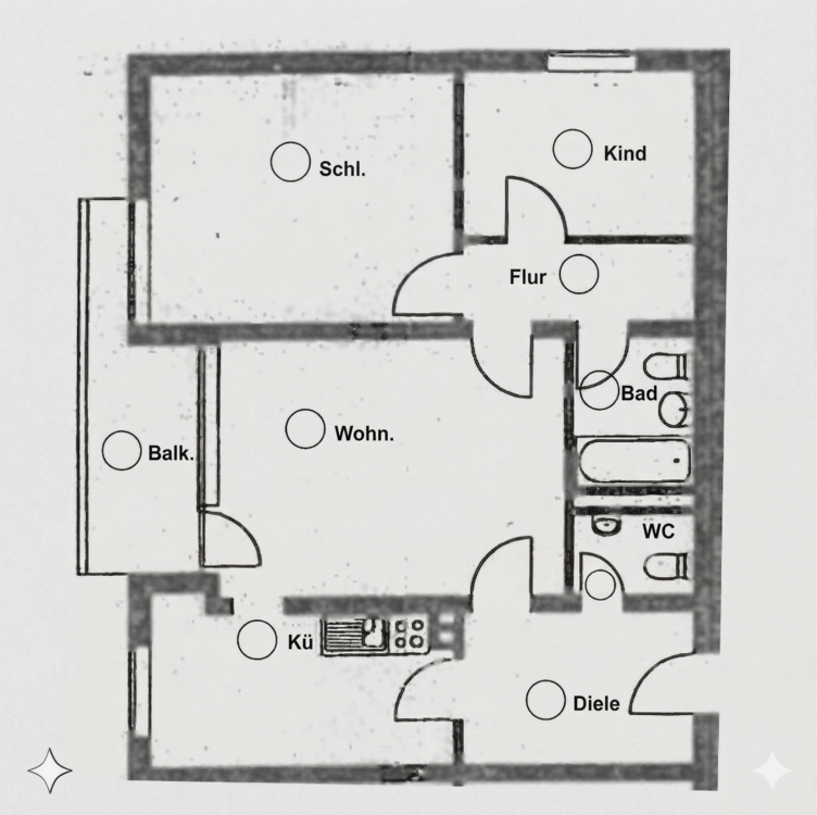 Thumbnail-Wohnung zum Kaufen in Köln 252.000,00 € 73.7 m²