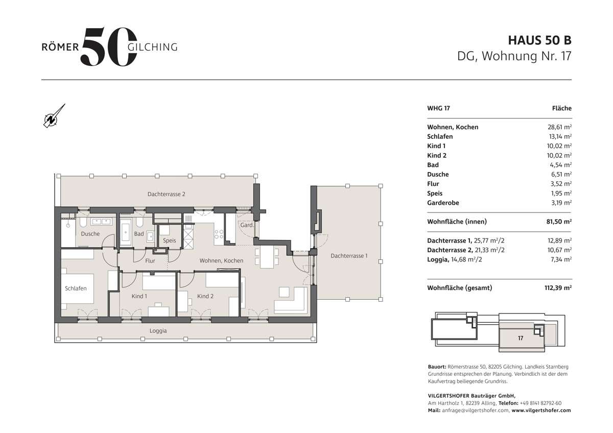Thumbnail-Wohnung zum Kaufen in Gilching 1.069.000,00 € 112.39 m²