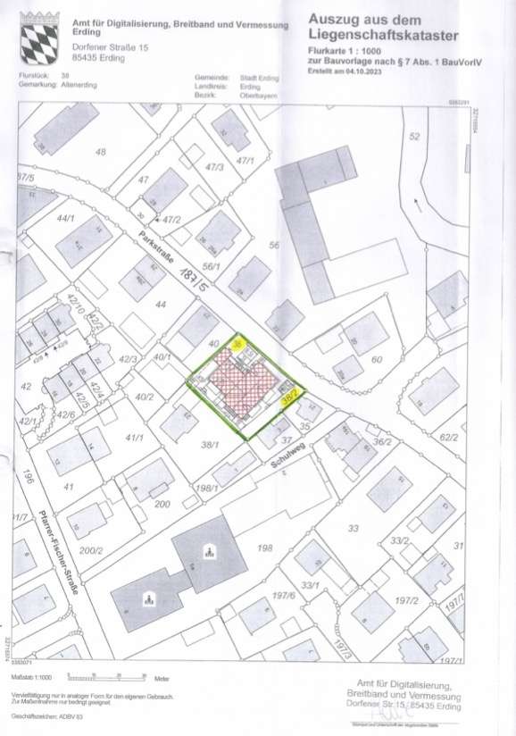 Thumbnail-Grundstück zu verkaufen in Erding 1.890.000,00 € 902.5 m²