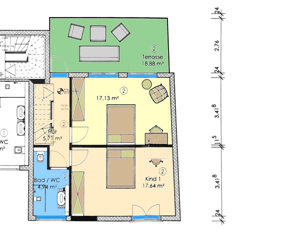 Thumbnail-Wohnung zum Kaufen in Tamm 498.000,00 € 123.63 m²