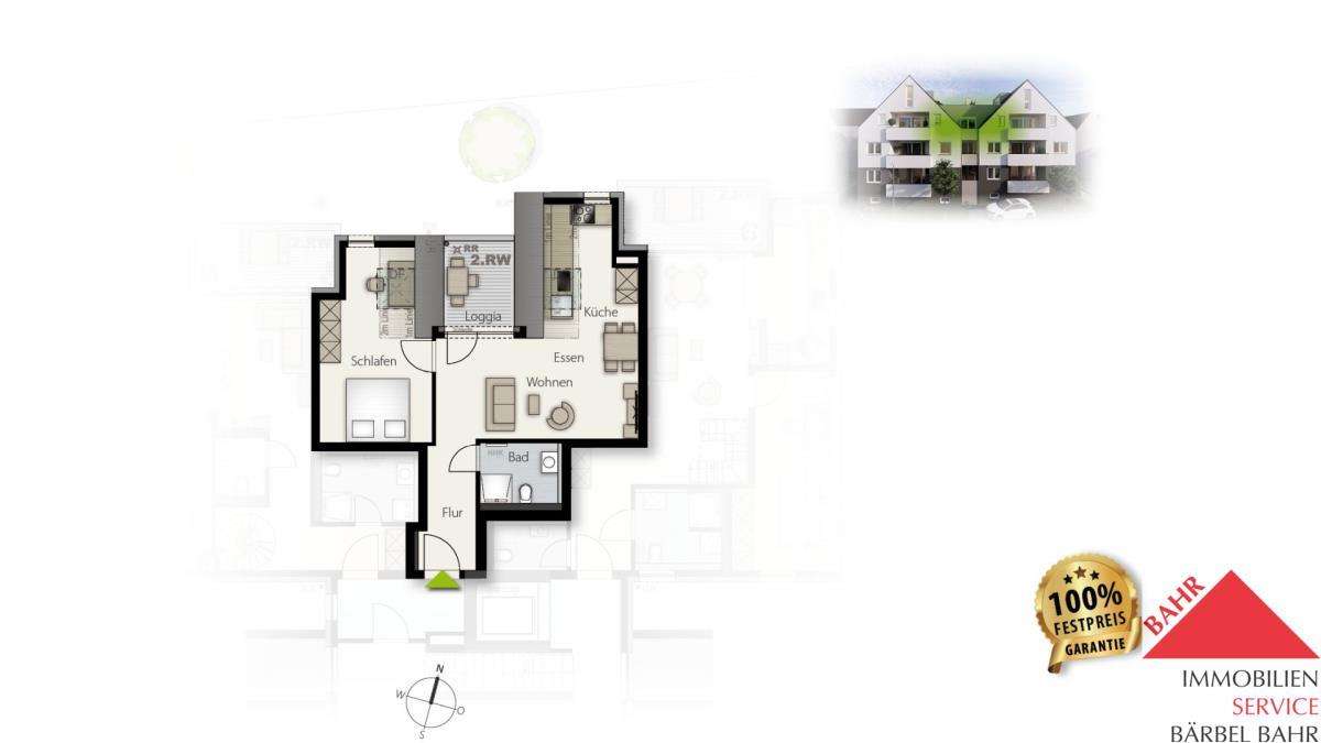 Thumbnail-Wohnung zum Kaufen in Weil im Schönbuch 299.000,00 € 49 m²