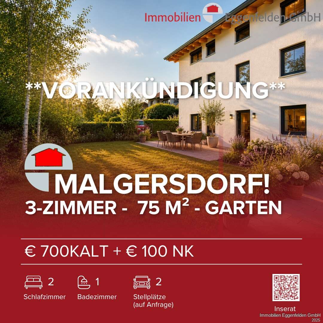 Thumbnail-Wohnung zum Mieten in Malgersdorf 700,00 € 75 m²