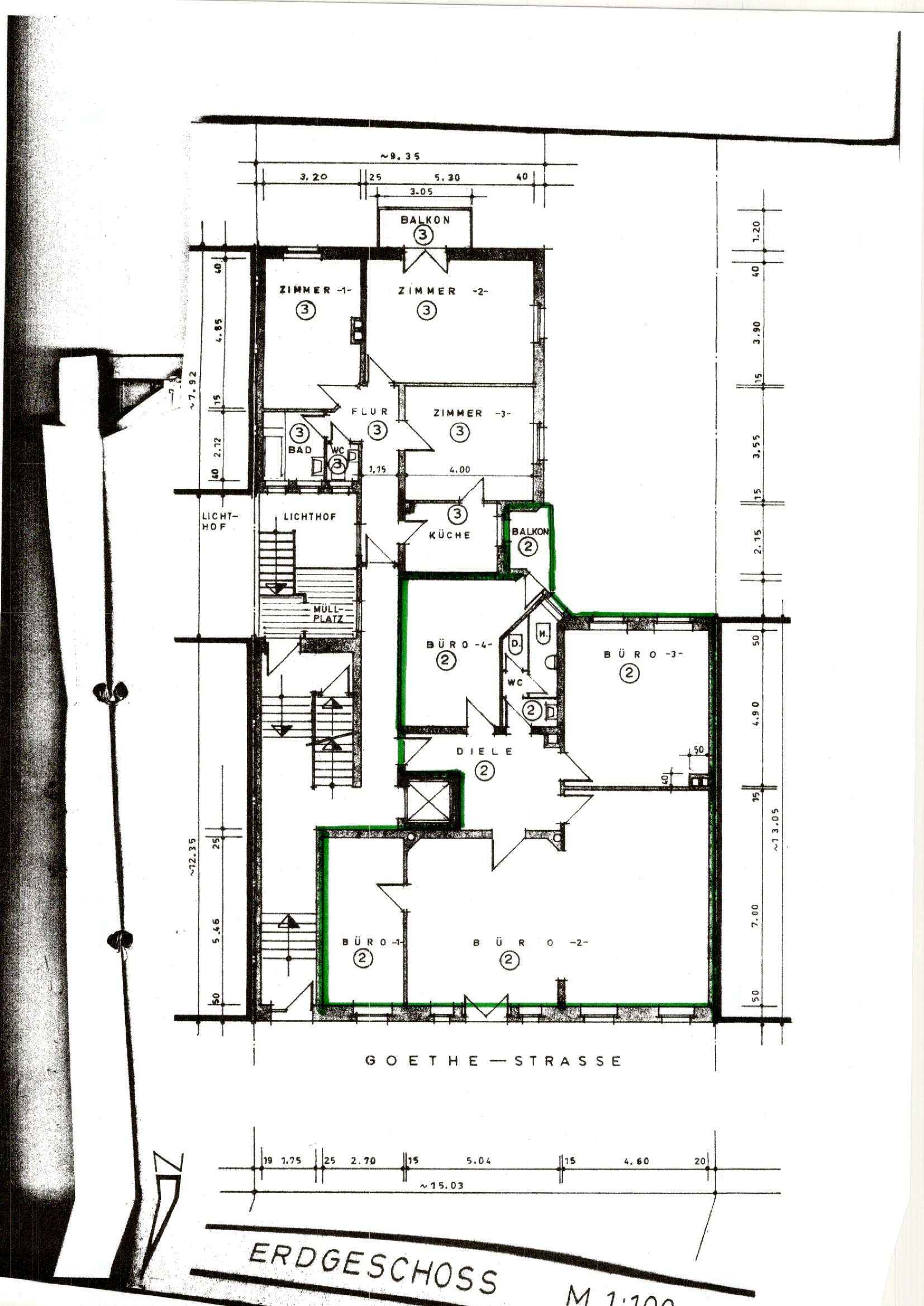 Thumbnail-Wohnung zum Mieten in Mannheim 1.330,00 € 133 m²