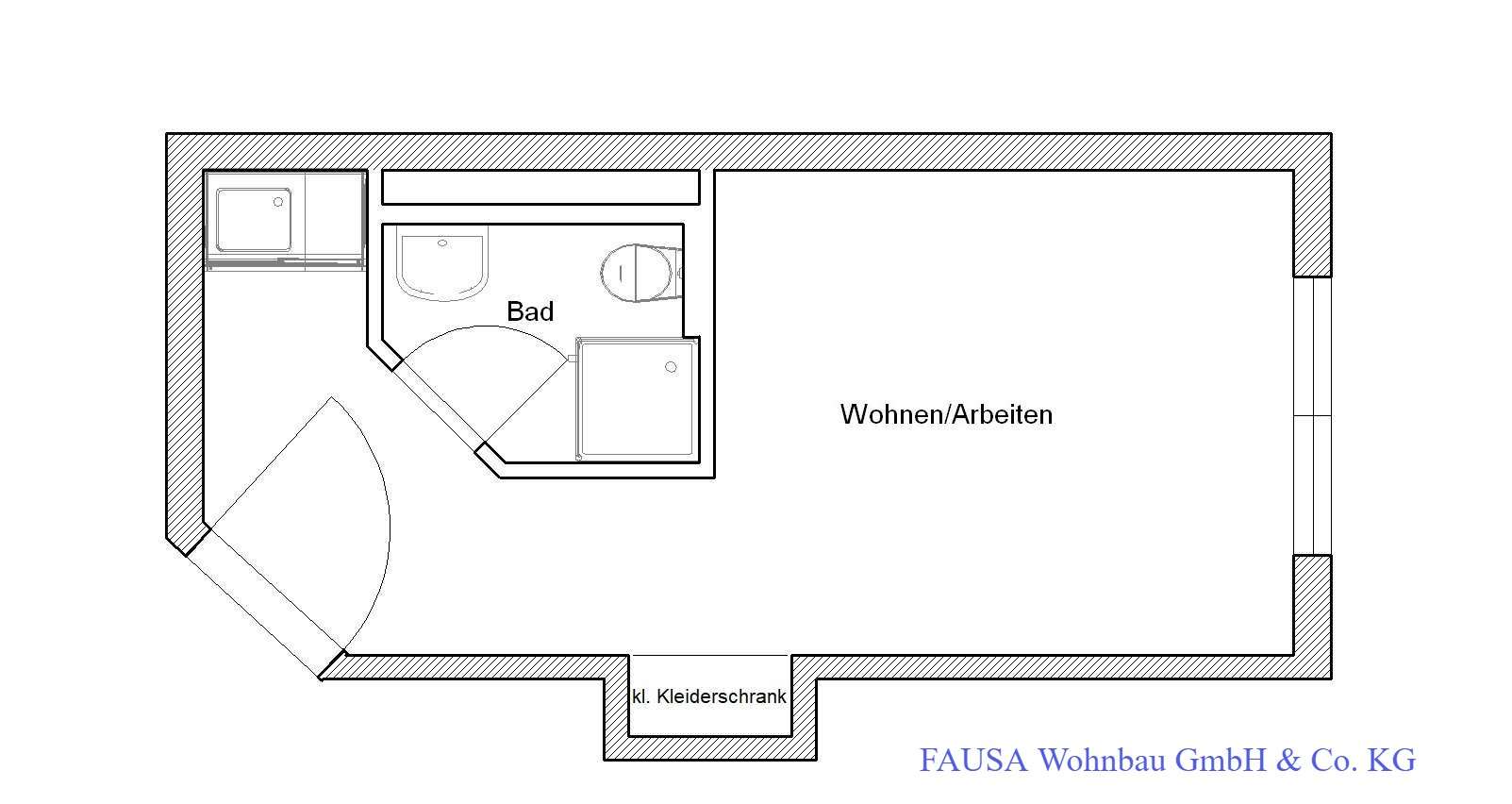 Thumbnail-Wohnung zum Mieten in Bonn 365,00 € 21.32 m²