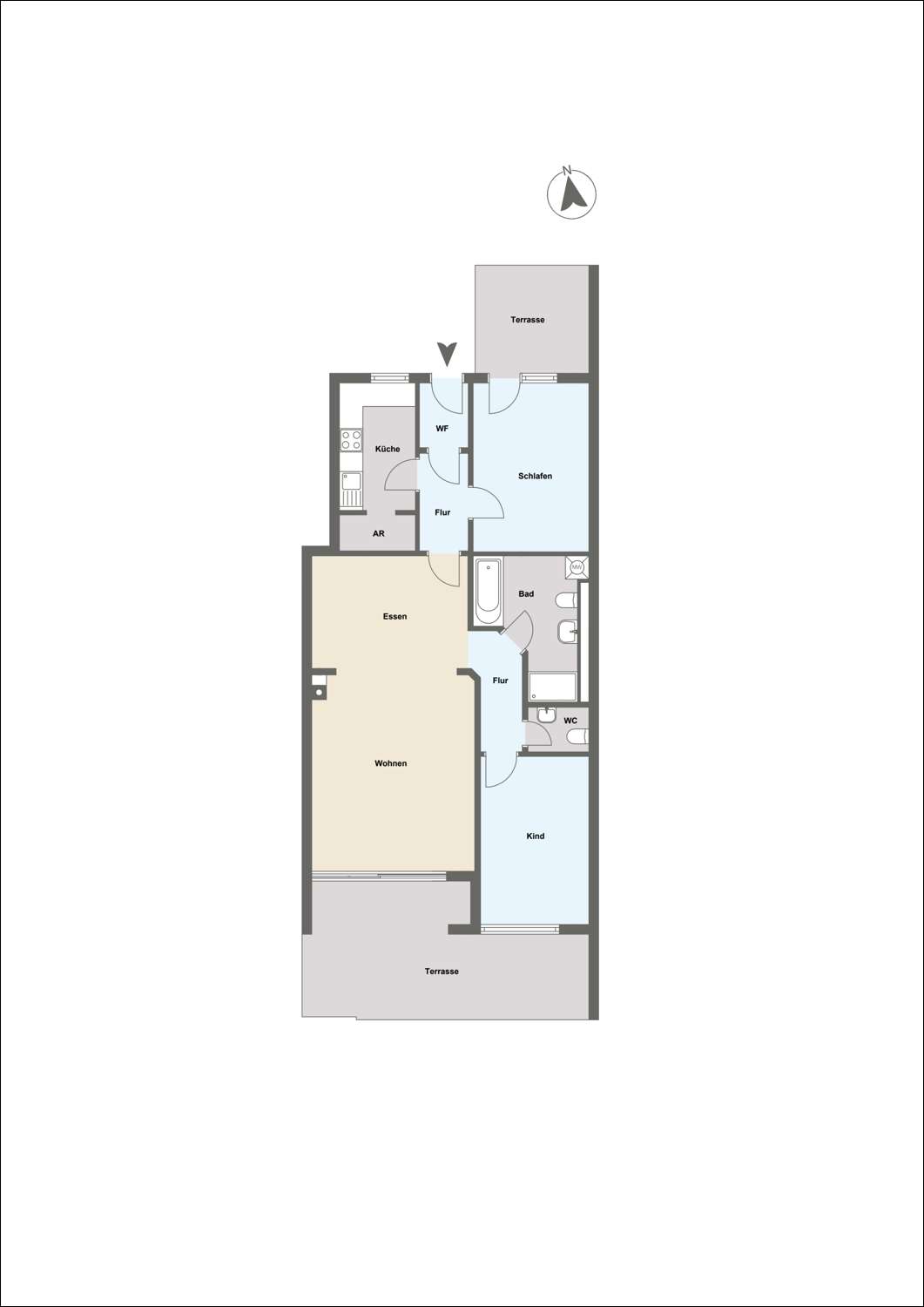Thumbnail-Wohnung zum Kaufen in Mainaschaff 265.000,00 € 99.2 m²