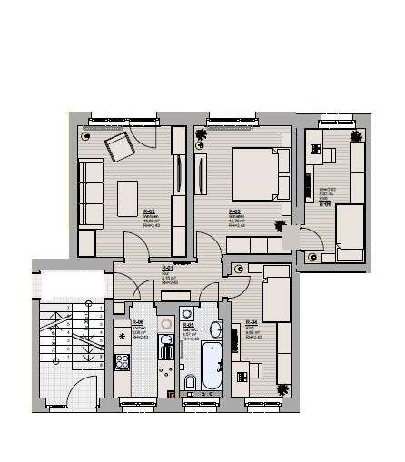 Thumbnail-Wohnung zum Mieten in Kirchberg 450,00 € 66 m²