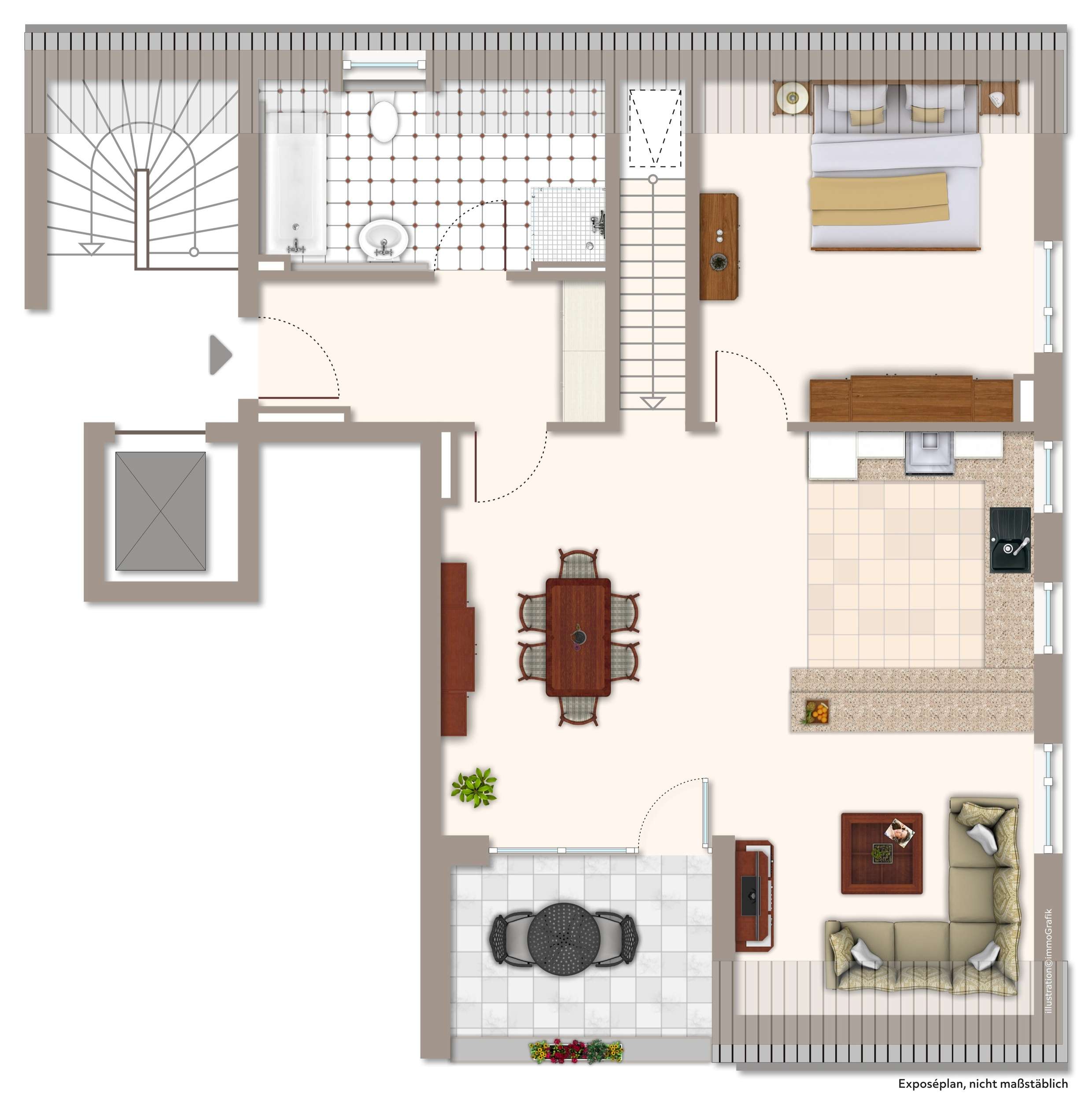 Thumbnail-Wohnung zum Mieten in Hilgertshausen 875,00 € 76 m²