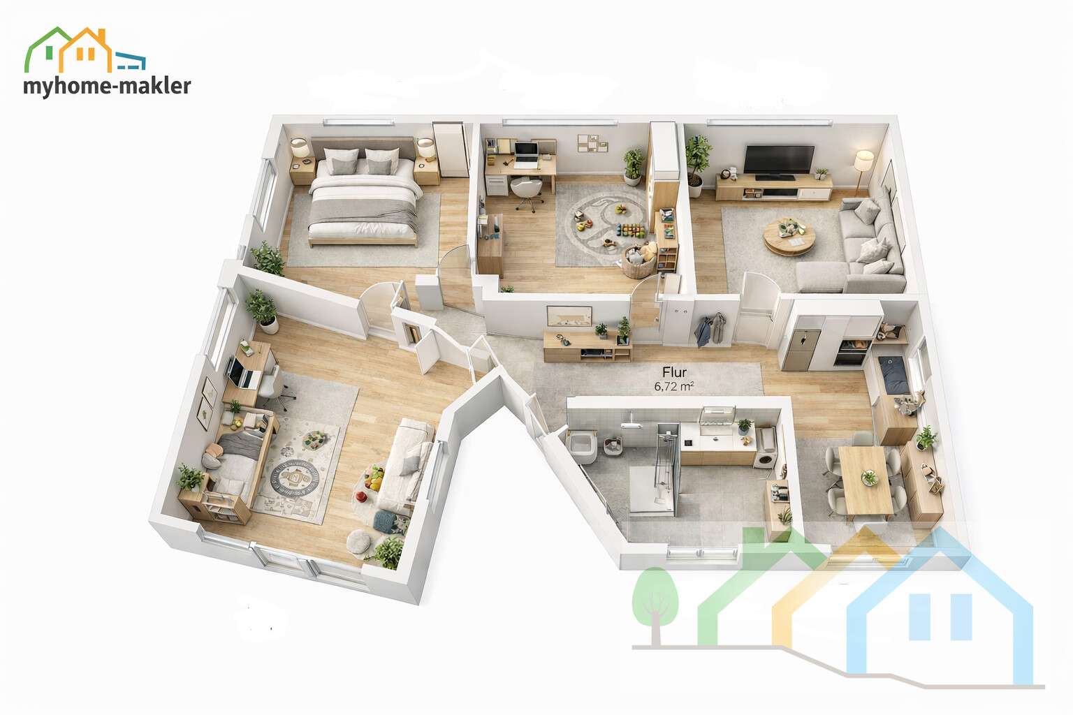 Thumbnail-Wohnung zum Kaufen in Nürnberg 249.900,00 € 77 m²