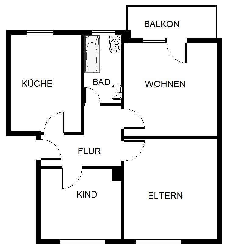 Thumbnail-Wohnung zum Mieten in Gelsenkirchen 479,00 € 66.96 m²