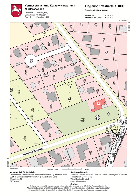 Thumbnail-Grundstück zu verkaufen in Winsen ( Aller ) 130.000,00 € 1106 m²