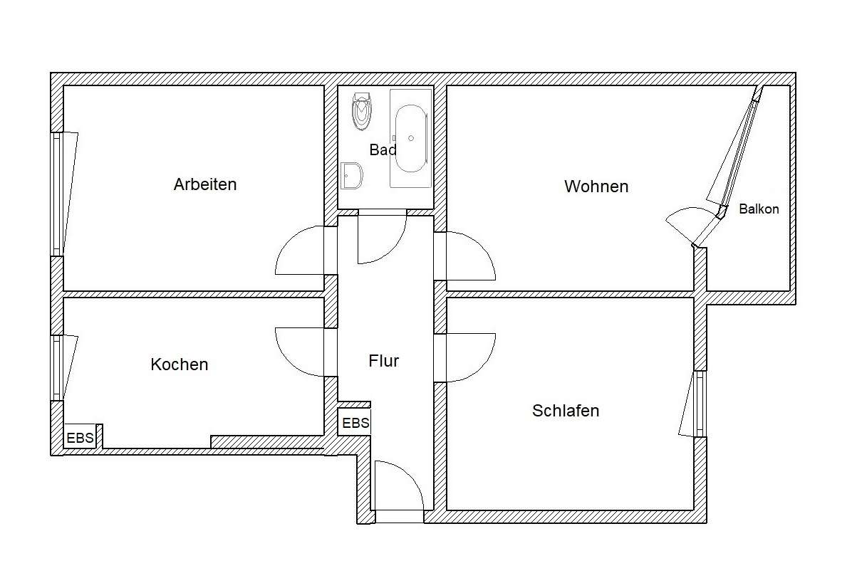 Thumbnail-Wohnung zum Mieten in Bonn 805,00 € 80 m²