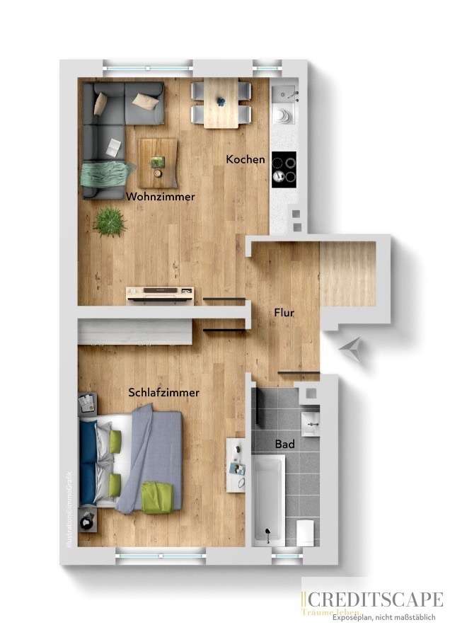 Thumbnail-Wohnung zum Kaufen in Dortmund 135.000,00 € 47 m²