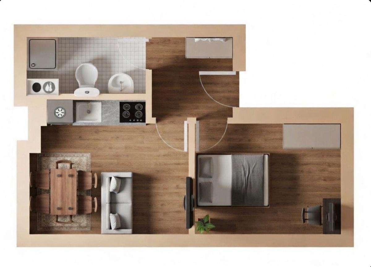 Thumbnail-Wohnung zum Mieten in Mönchengladbach 500,00 € 40 m²