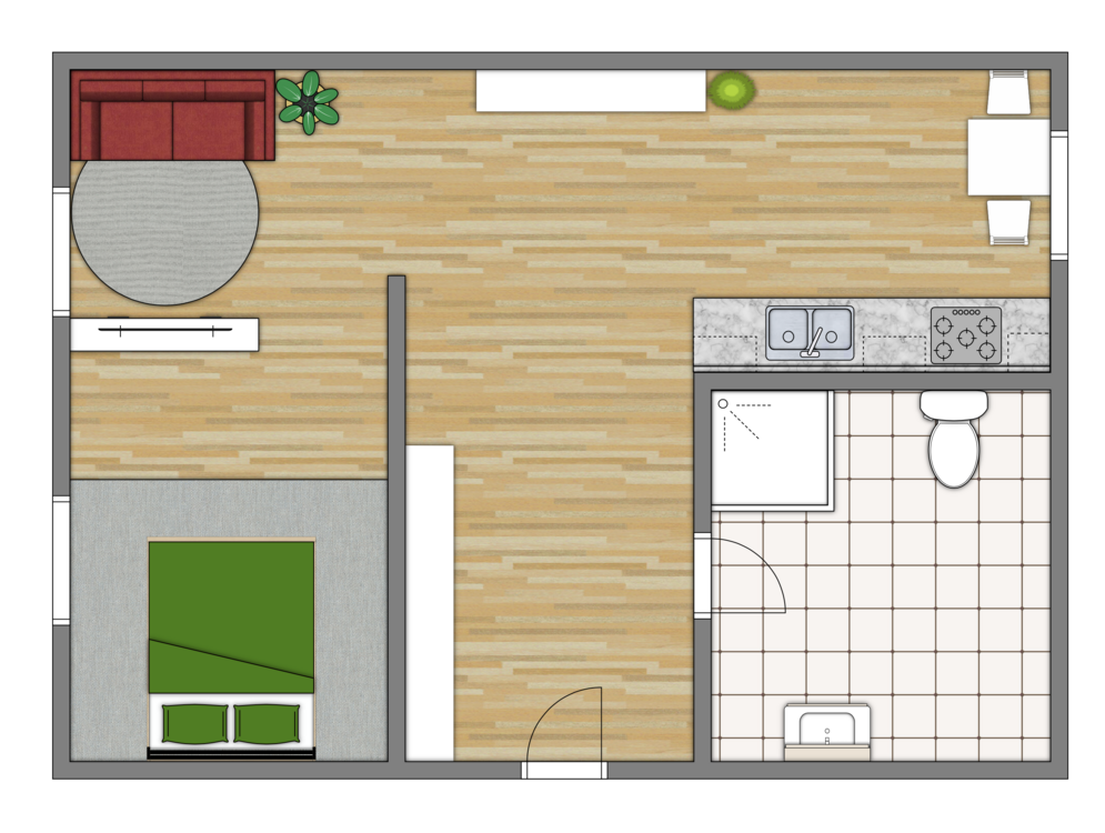 Thumbnail-Wohnung zum Mieten in Burg 300,00 € 40 m²