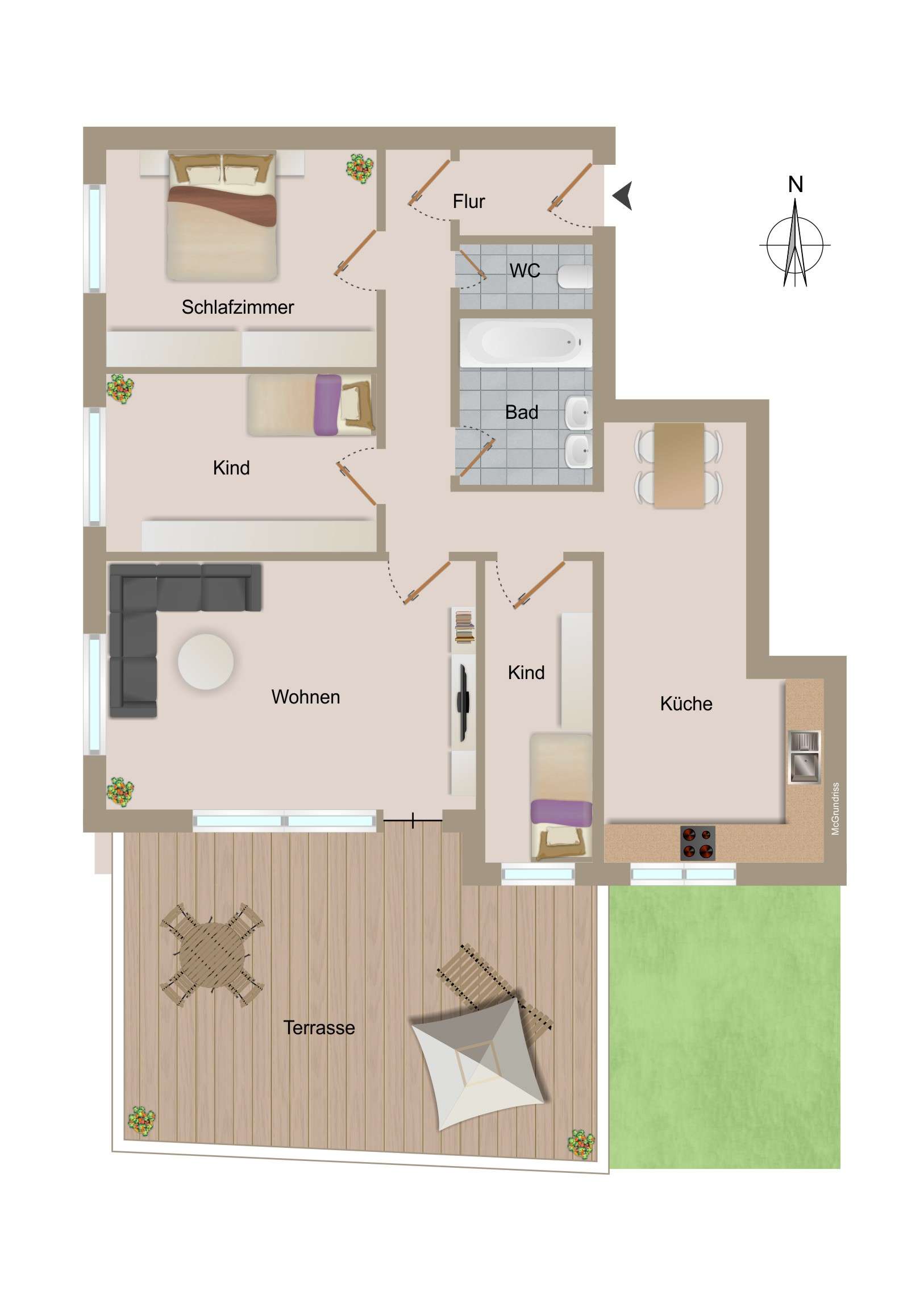 Thumbnail-Wohnung zum Kaufen in Allmersbach im Tal 339.000,00 € 100 m²