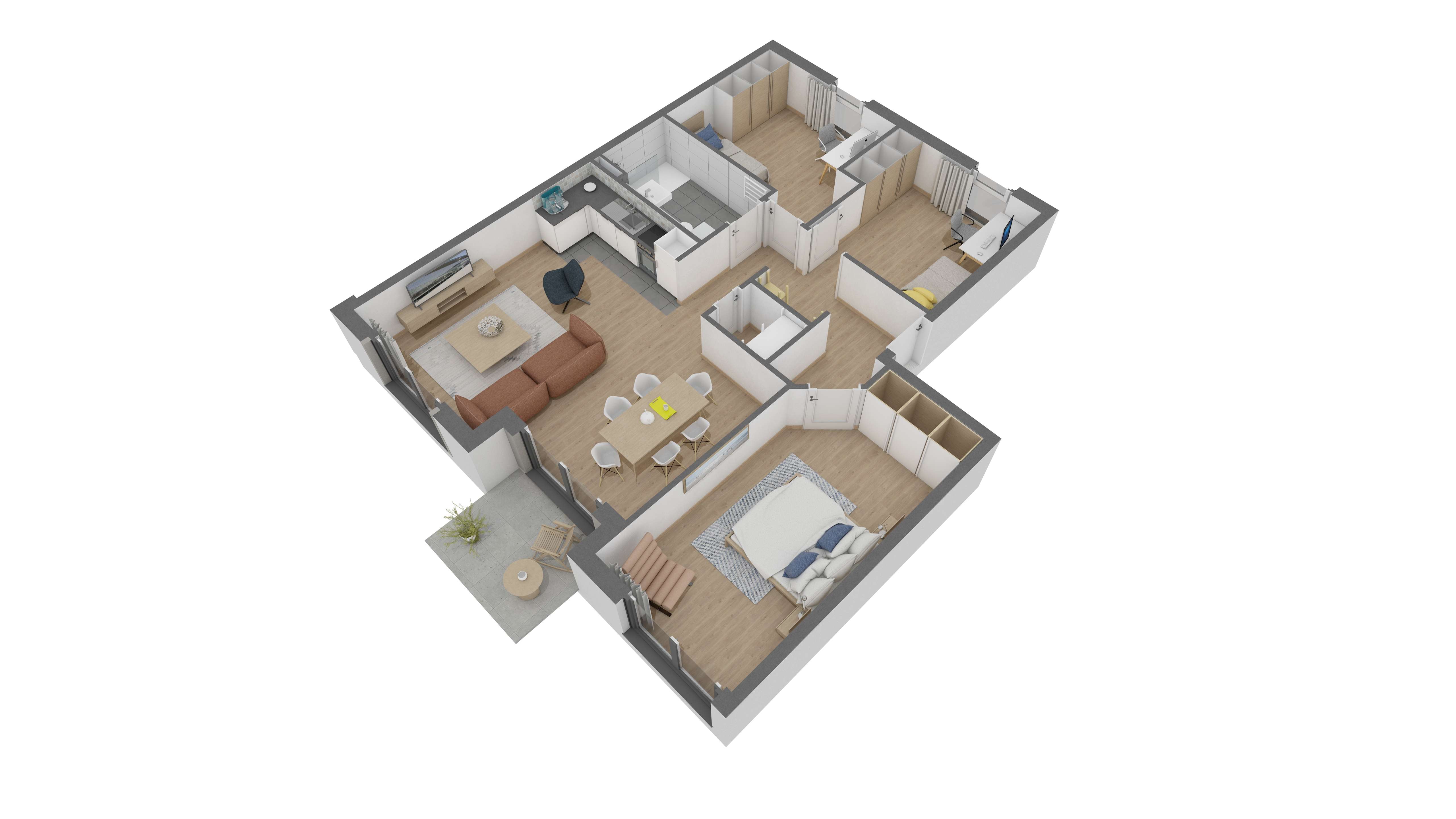 Thumbnail-Wohnung zum Kaufen in Offenbach am Main 491.890,00 € 89.9 m²