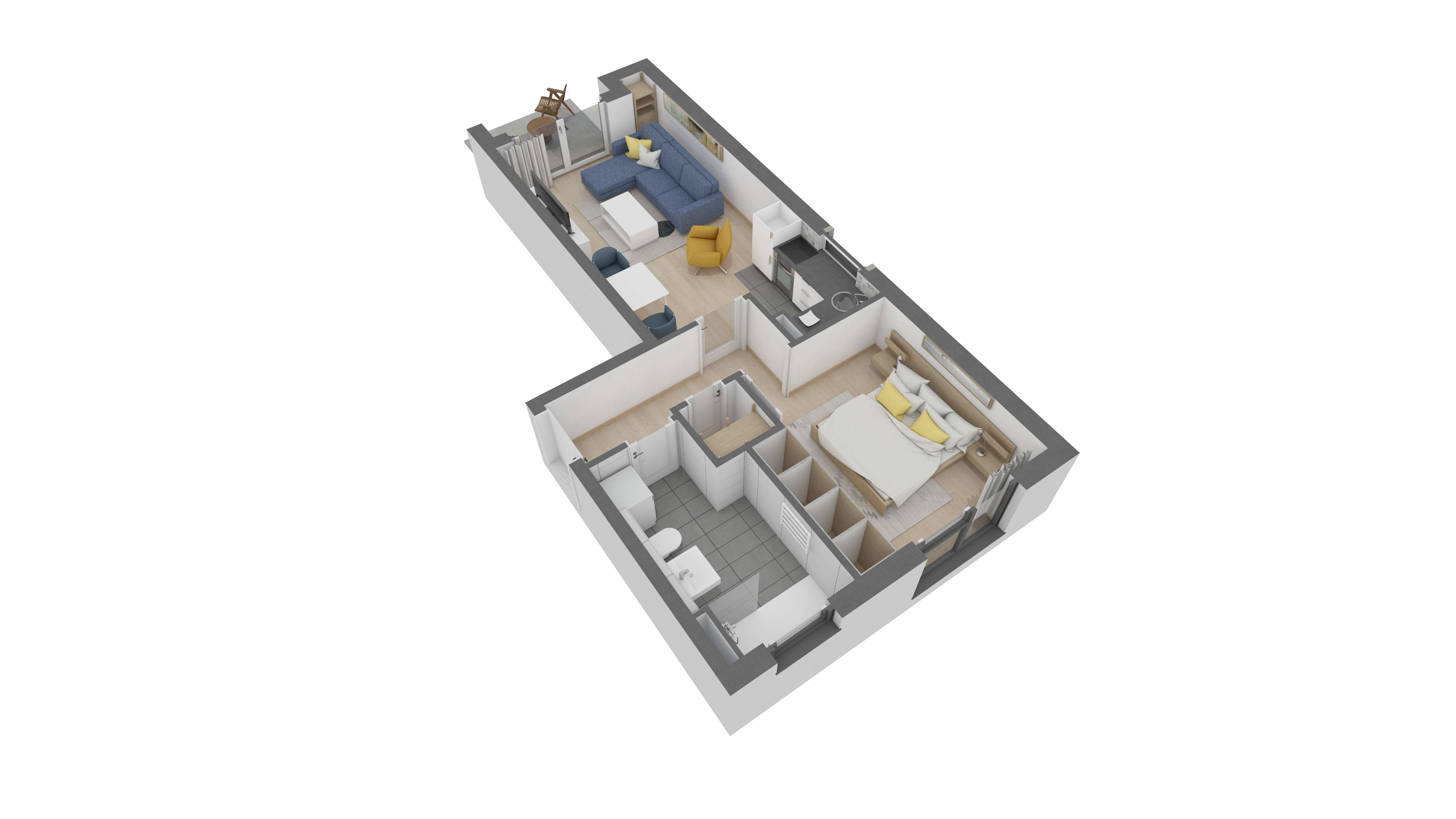 Thumbnail-Wohnung zum Kaufen in Offenbach am Main 269.620,00 € 45.8 m²