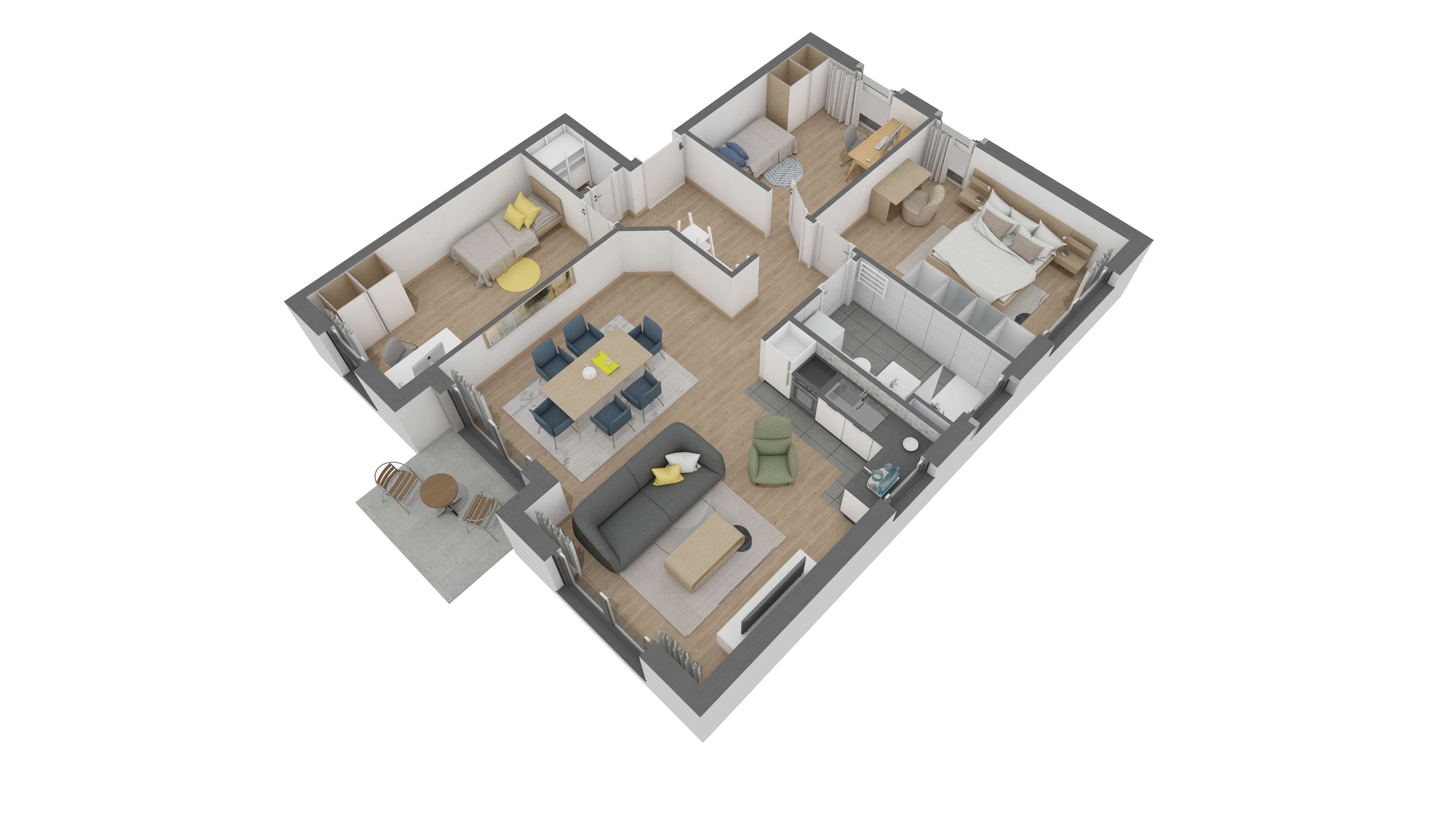 Thumbnail-Wohnung zum Kaufen in Offenbach am Main 491.890,00 € 89.8 m²