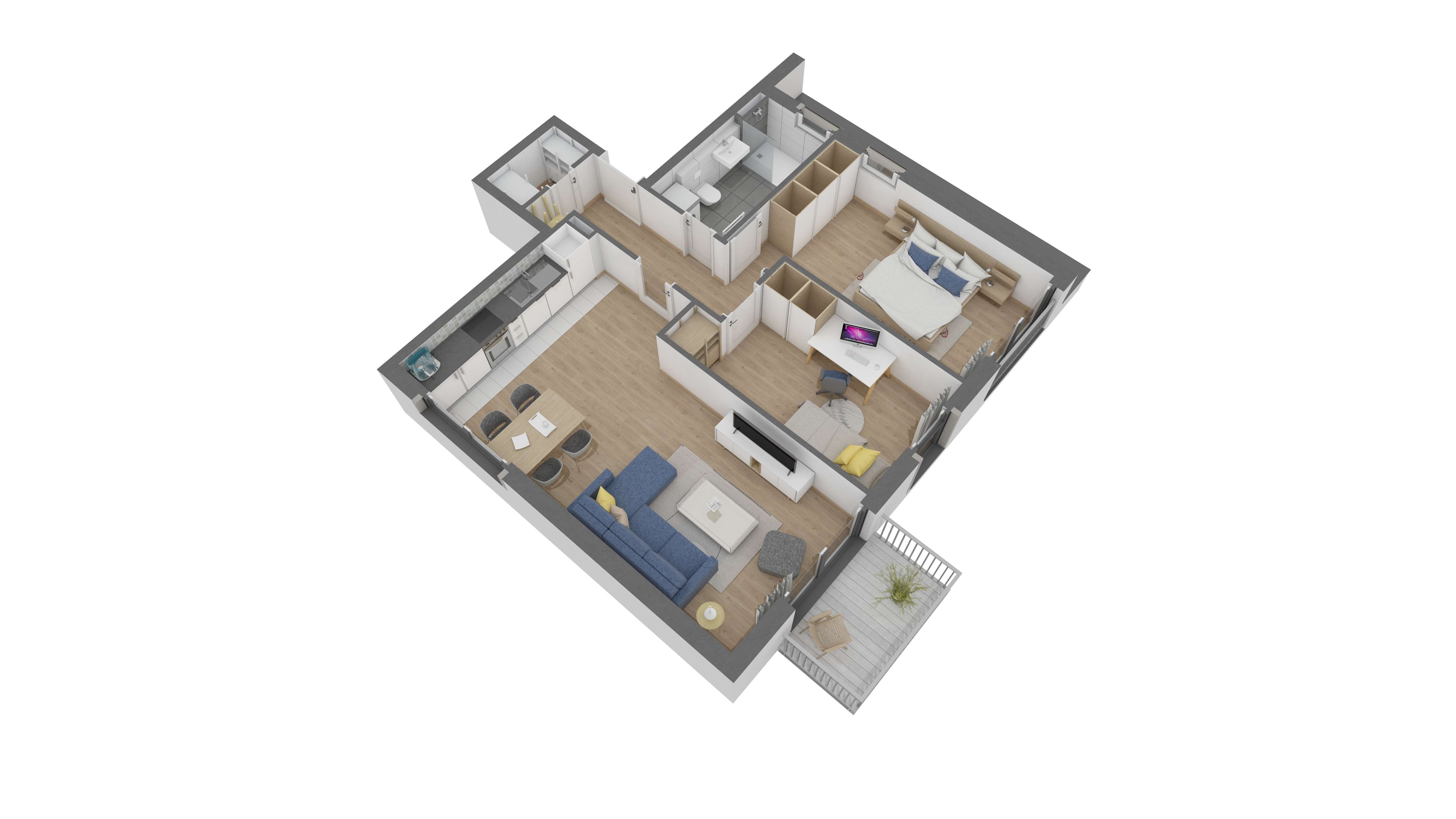 Thumbnail-Wohnung zum Kaufen in Offenbach am Main 365.310,00 € 66.1 m²