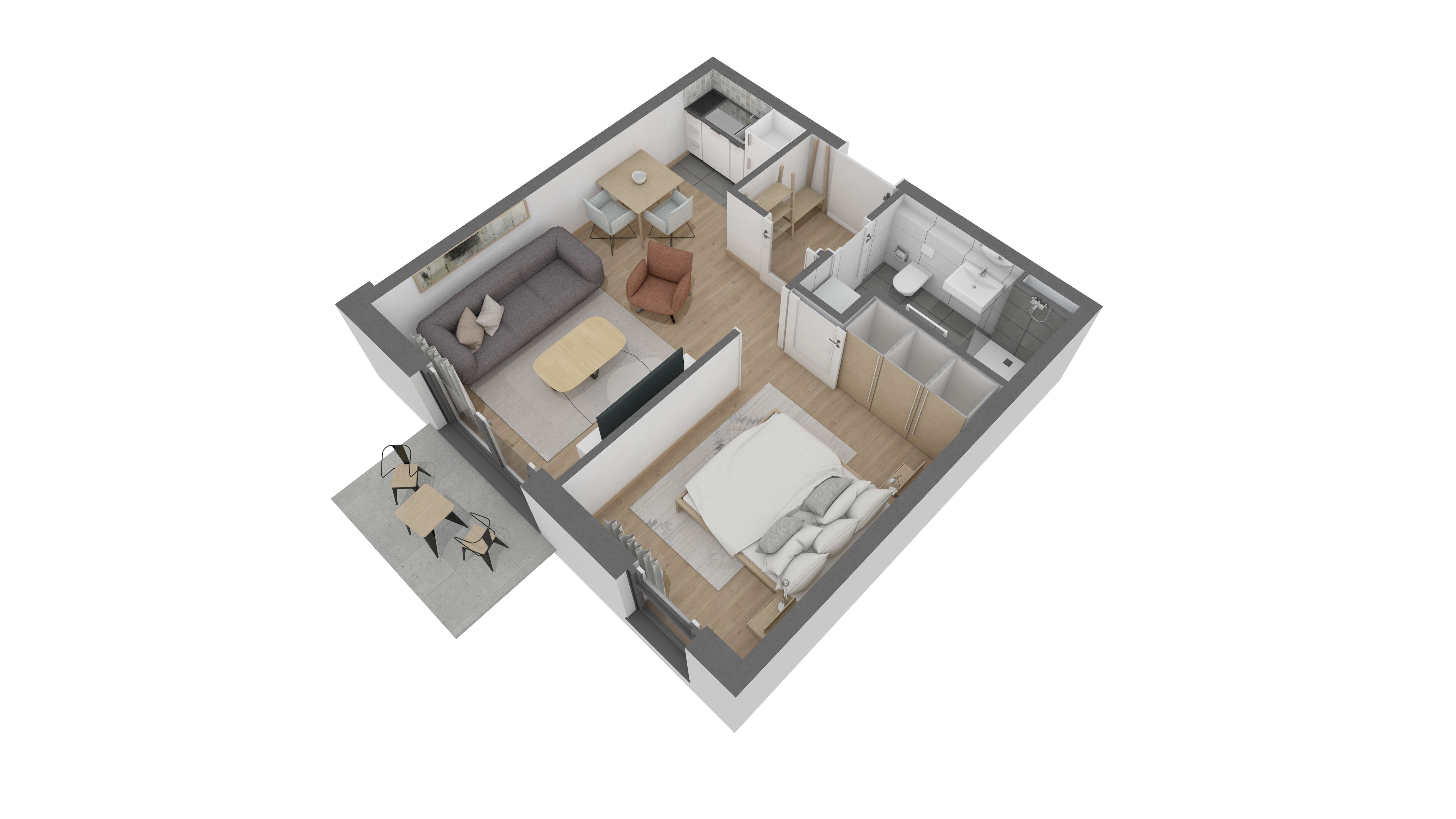 Thumbnail-Wohnung zum Kaufen in Offenbach am Main 222.010,00 € 37.1 m²
