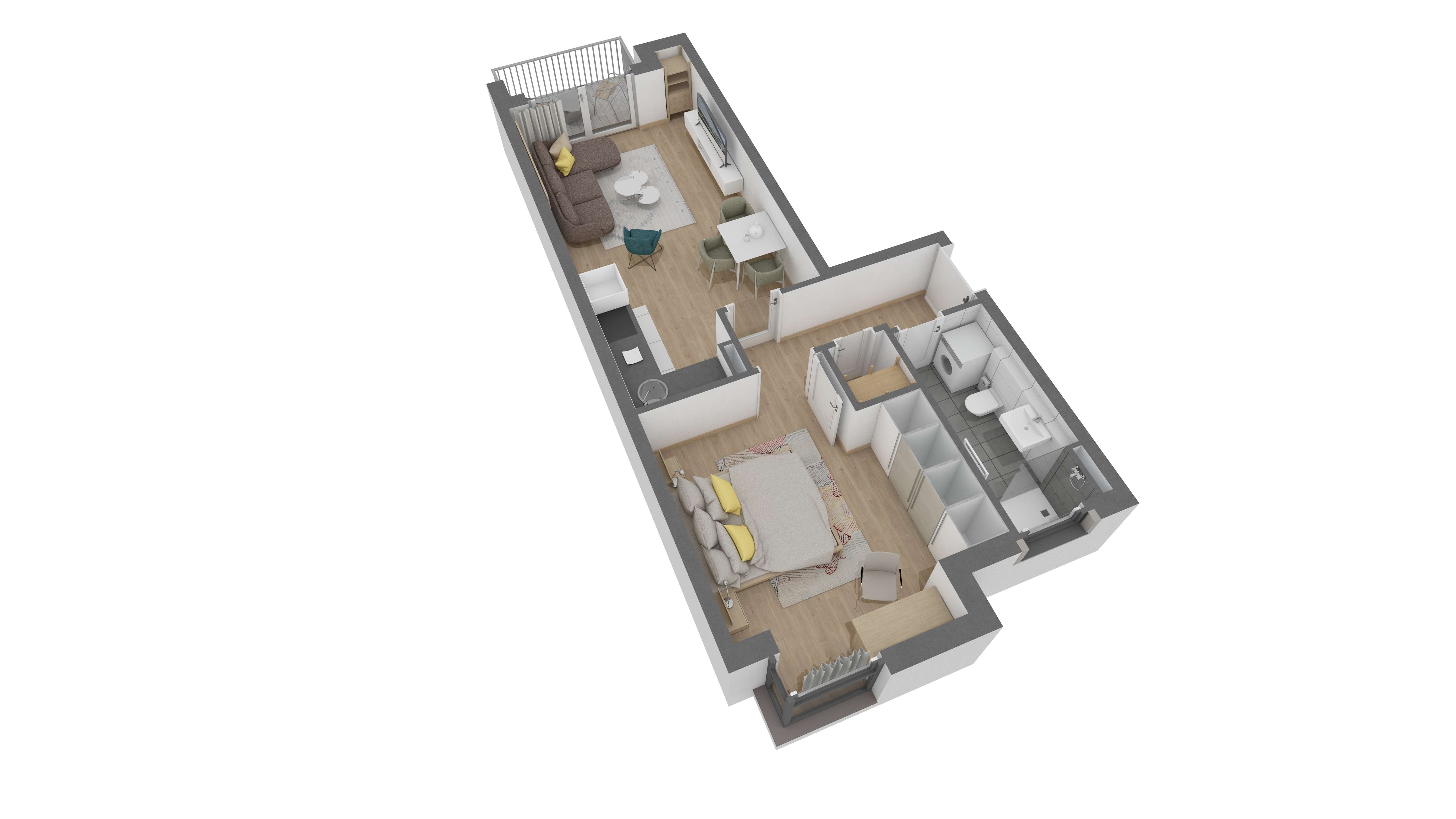 Thumbnail-Wohnung zum Kaufen in Offenbach am Main 264.960,00 € 46.8 m²