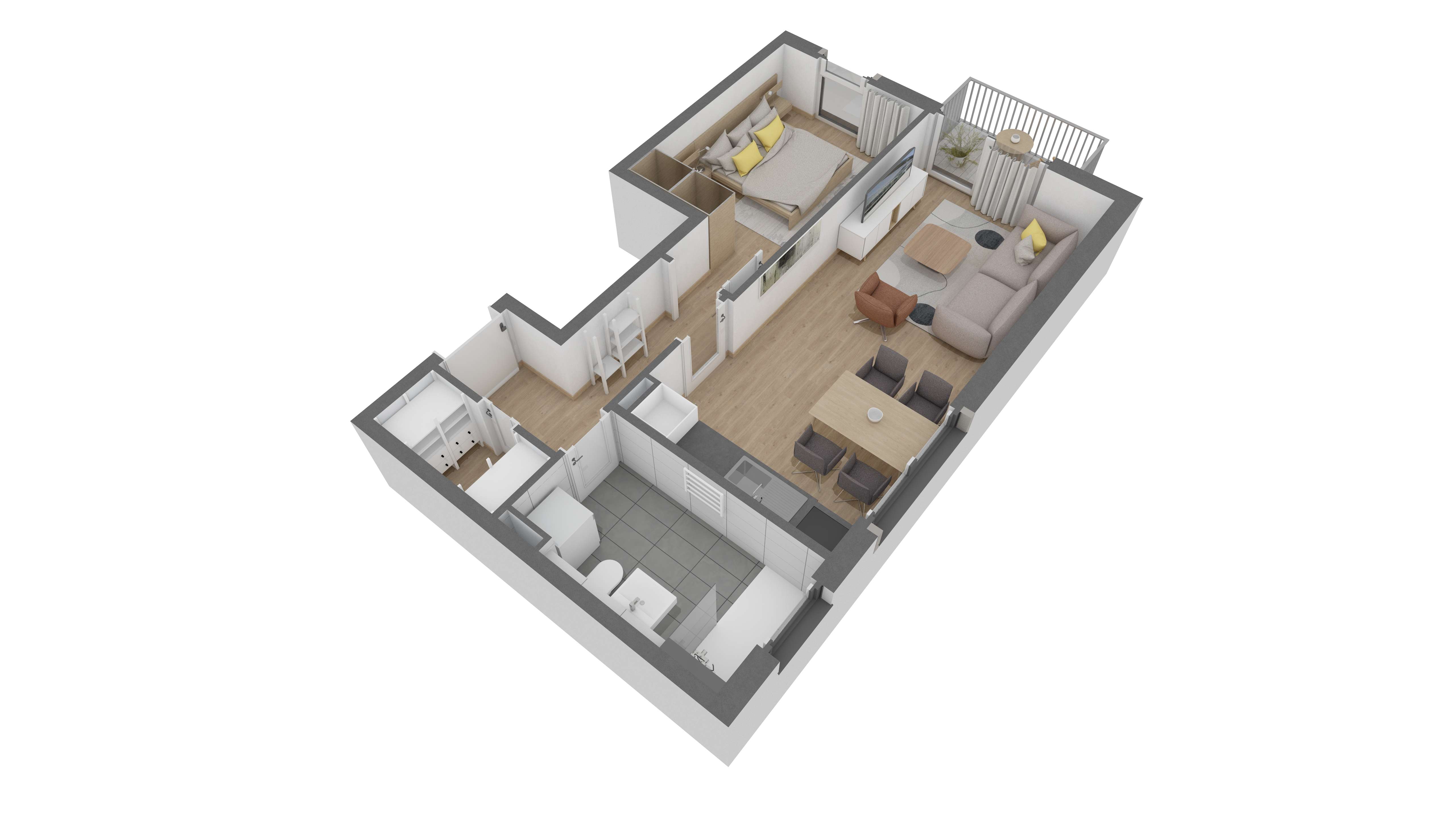 Thumbnail-Wohnung zum Kaufen in Offenbach am Main 283.020,00 € 50.2 m²