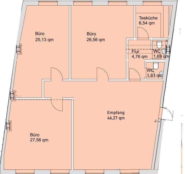 Thumbnail-Büro in Nürnberg 1.540,00 € 133.69 m²