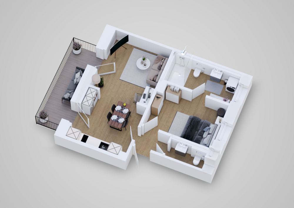 Thumbnail-Wohnung zum Mieten in Uslar 546,00 € 52 m²